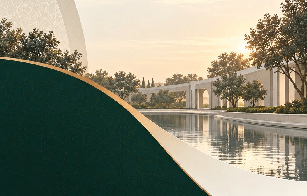 Concept render of the Chester Hill campus at dusk