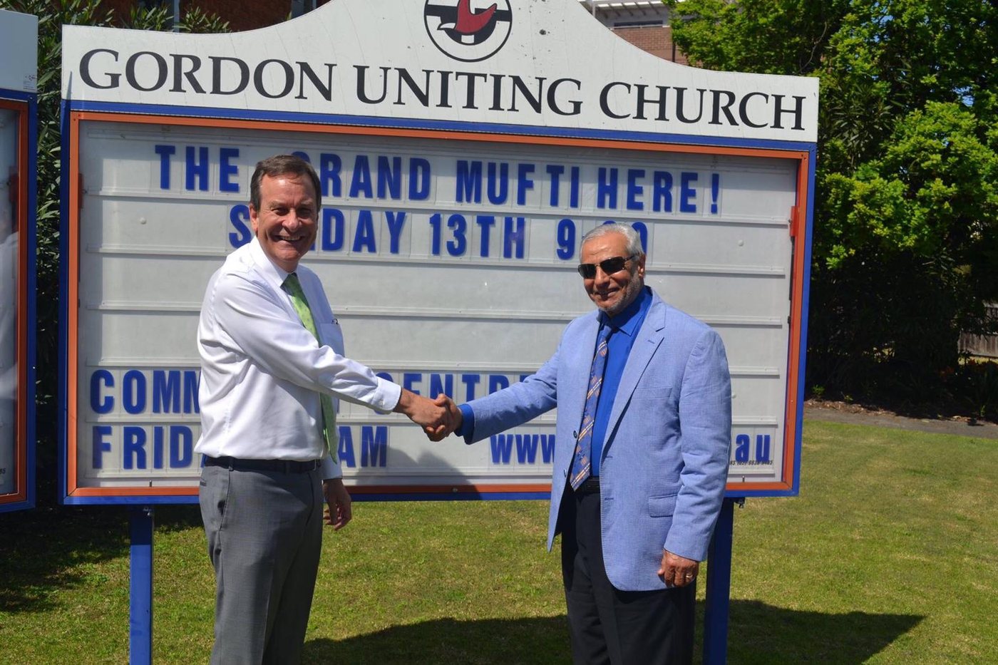 The Grand Mufti welcomed at Gordon Uniting Church